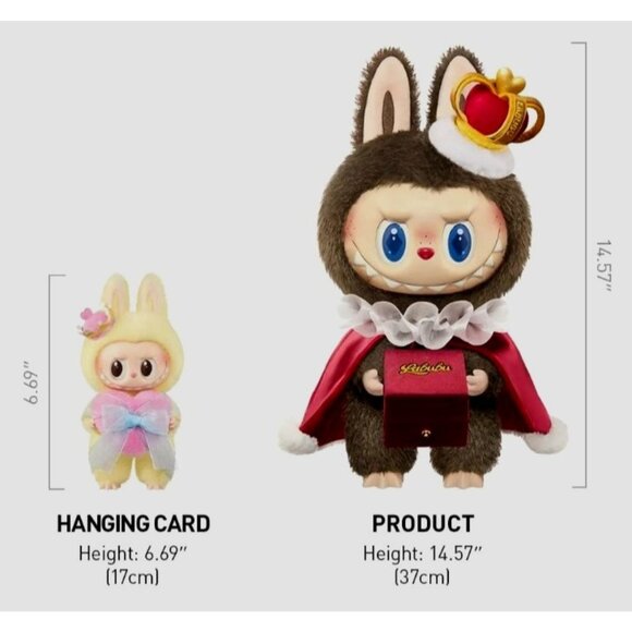 Labubu KING & Queen Plush Doll Set Let's Checkmate Pop Mart Authentic In Hand - Picture 2 of 14